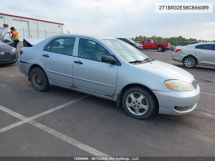 2008 Toyota Corolla Ce VIN: 2T1BR32E58C866089 Lot: 12085684