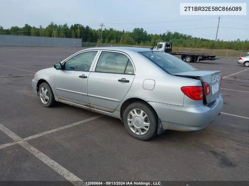 2008 Toyota Corolla Ce VIN: 2T1BR32E58C866089 Lot: 12085684