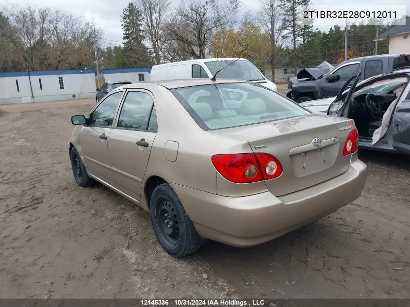 2008 Toyota Corolla Ce VIN: 2T1BR32E28C912011 Lot: 12145336