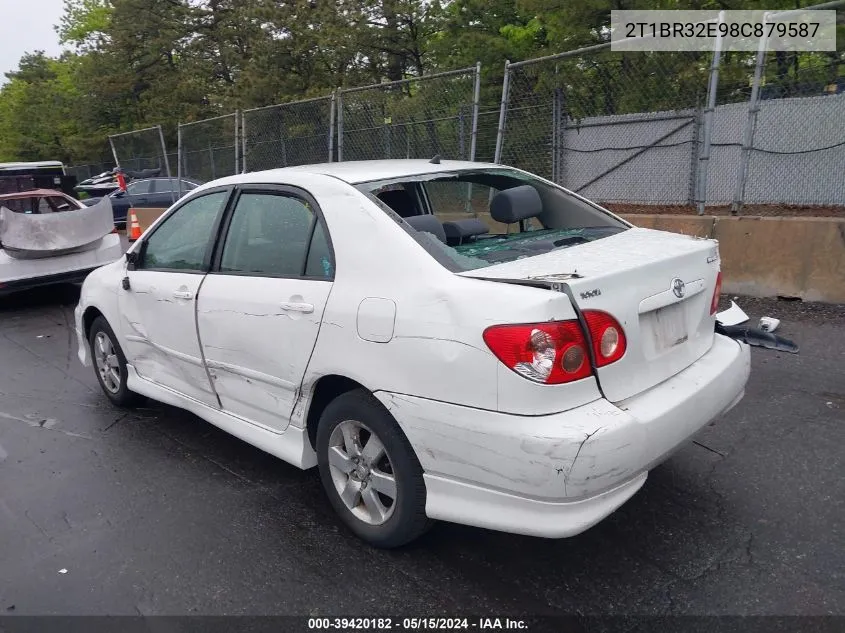 2008 Toyota Corolla S VIN: 2T1BR32E98C879587 Lot: 39420182