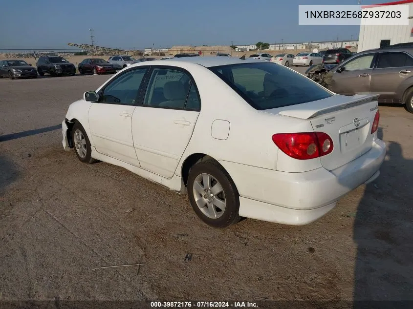 2008 Toyota Corolla S VIN: 1NXBR32E68Z937203 Lot: 39872176