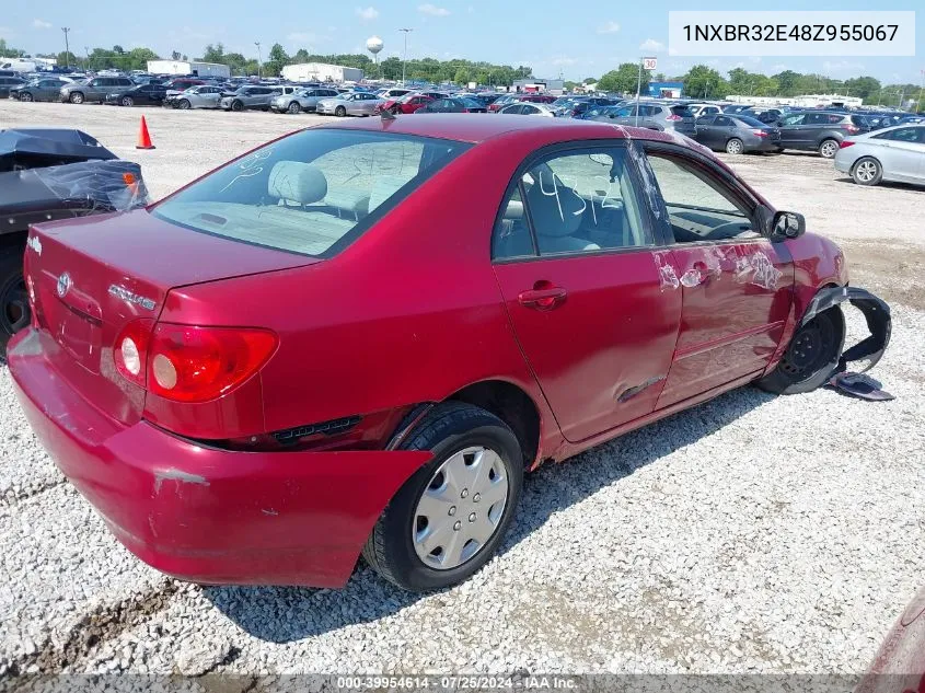 2008 Toyota Corolla Le VIN: 1NXBR32E48Z955067 Lot: 39954614