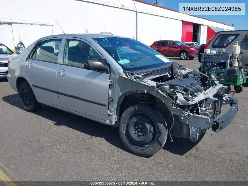 1NXBR32E08Z024985 2008 Toyota Corolla Ce/Le/S