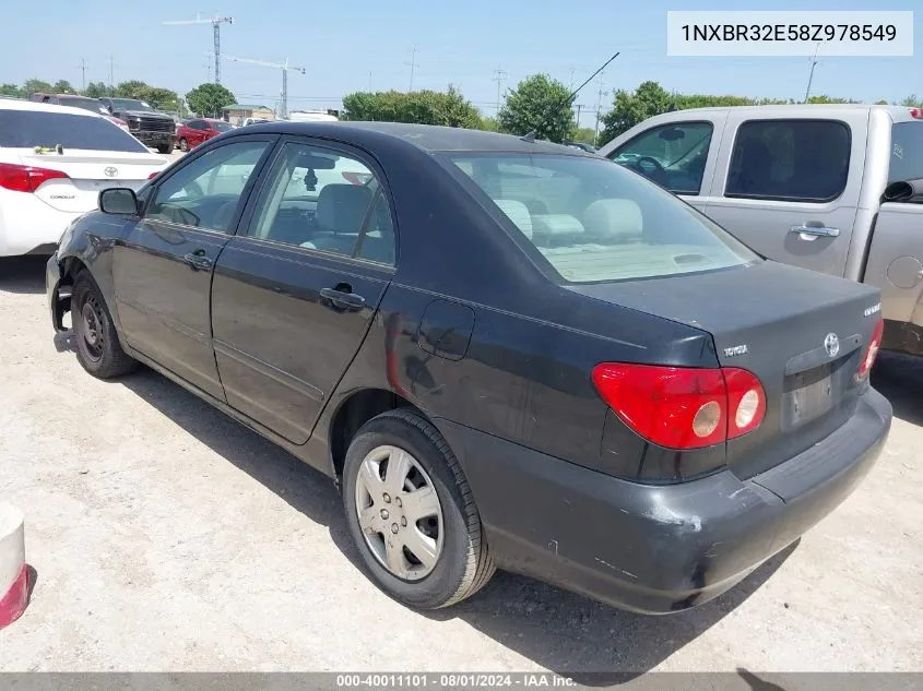 1NXBR32E58Z978549 2008 Toyota Corolla Le