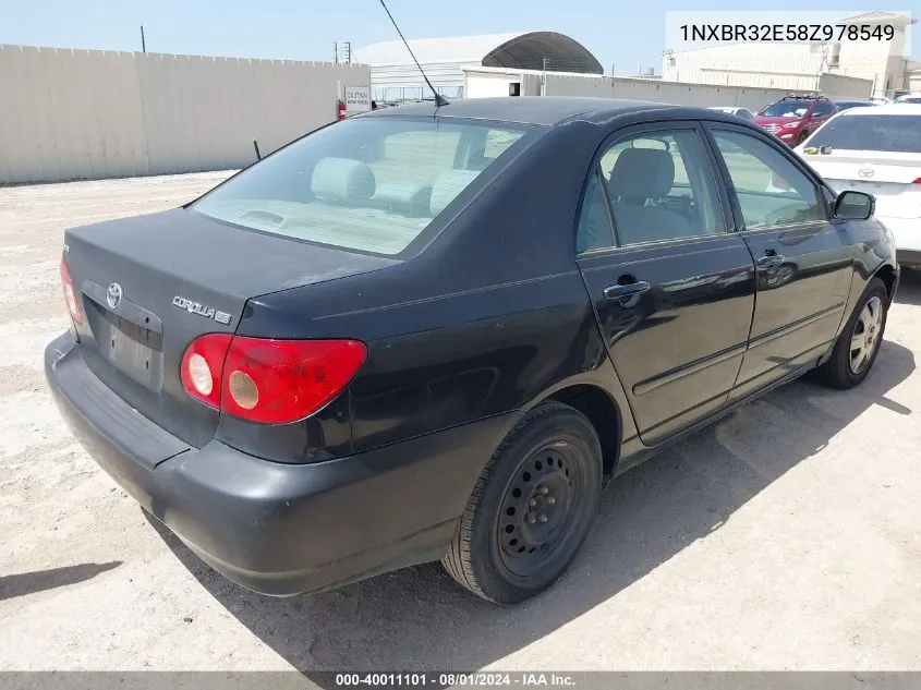 1NXBR32E58Z978549 2008 Toyota Corolla Le