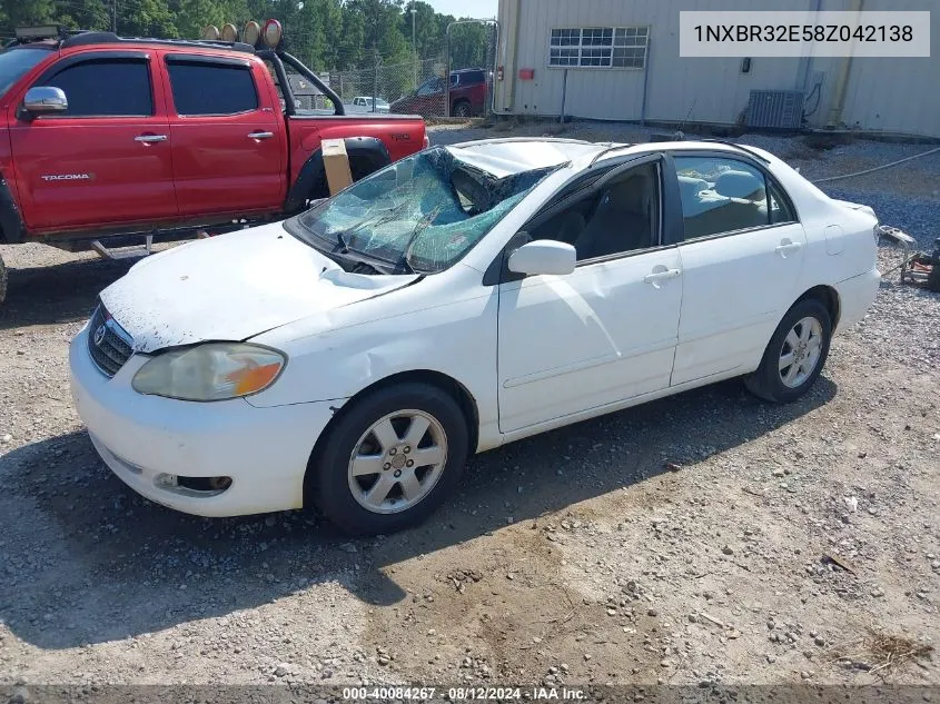 2008 Toyota Corolla Le VIN: 1NXBR32E58Z042138 Lot: 40084267