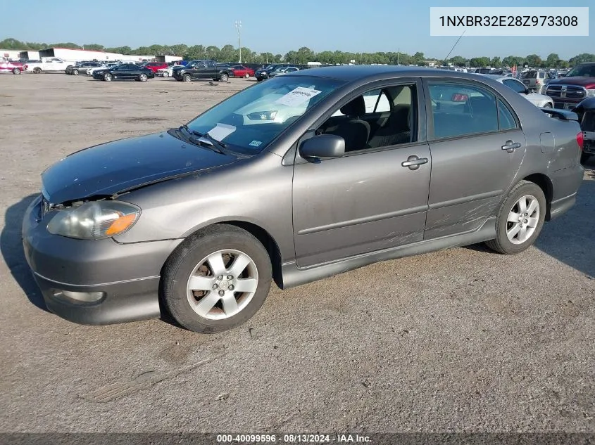 2008 Toyota Corolla S VIN: 1NXBR32E28Z973308 Lot: 40099596