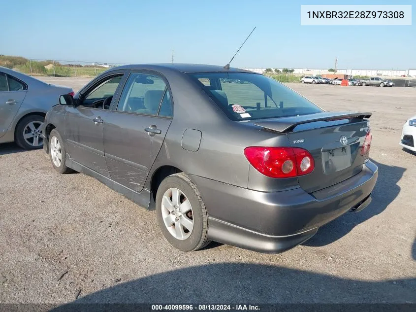 2008 Toyota Corolla S VIN: 1NXBR32E28Z973308 Lot: 40099596