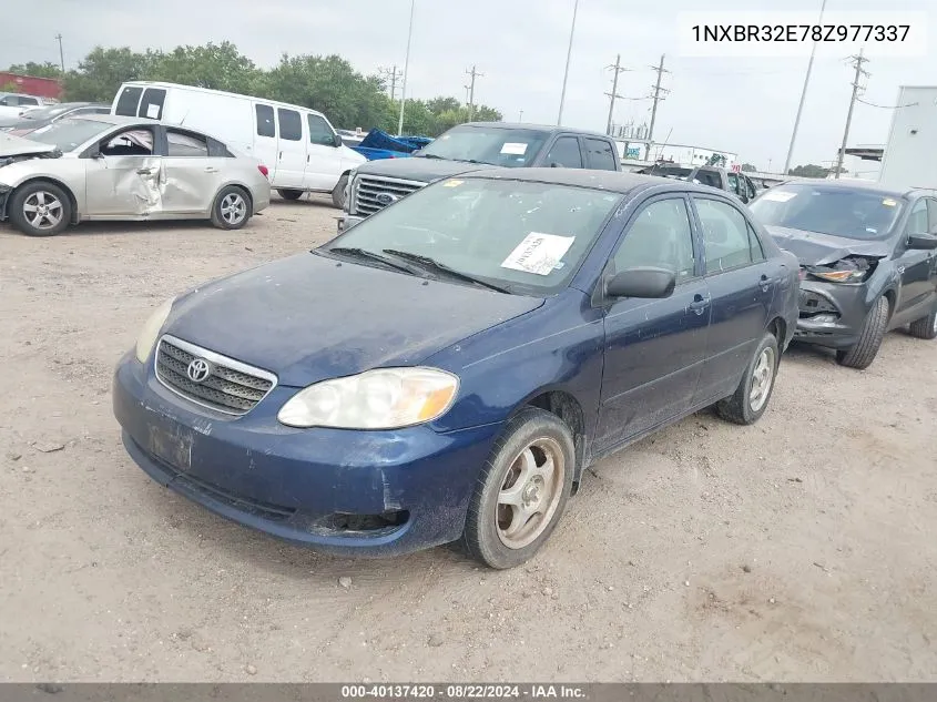 2008 Toyota Corolla Ce VIN: 1NXBR32E78Z977337 Lot: 40137420