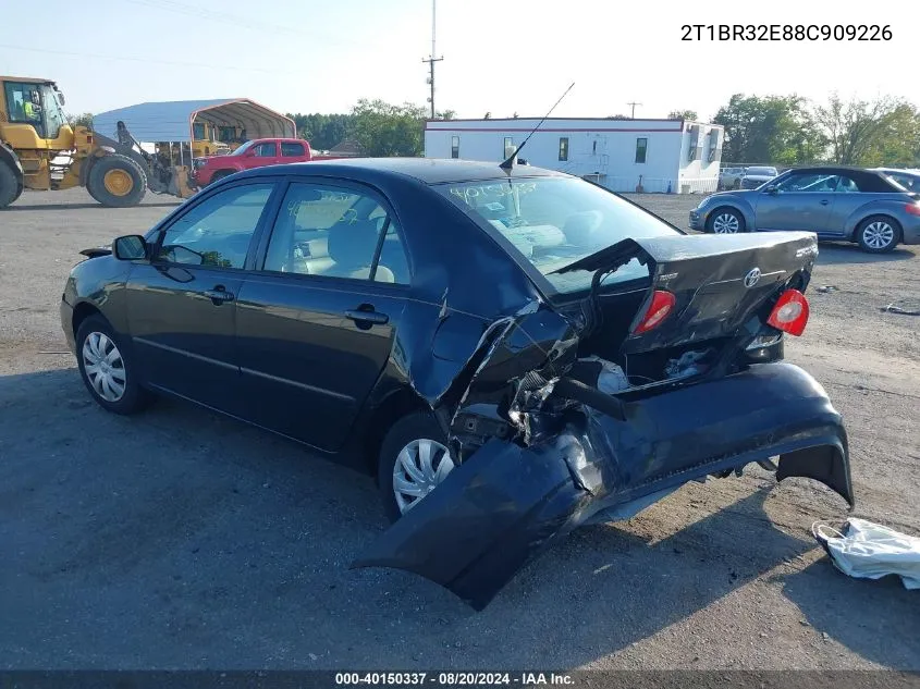 2008 Toyota Corolla Ce/Le/S VIN: 2T1BR32E88C909226 Lot: 40150337