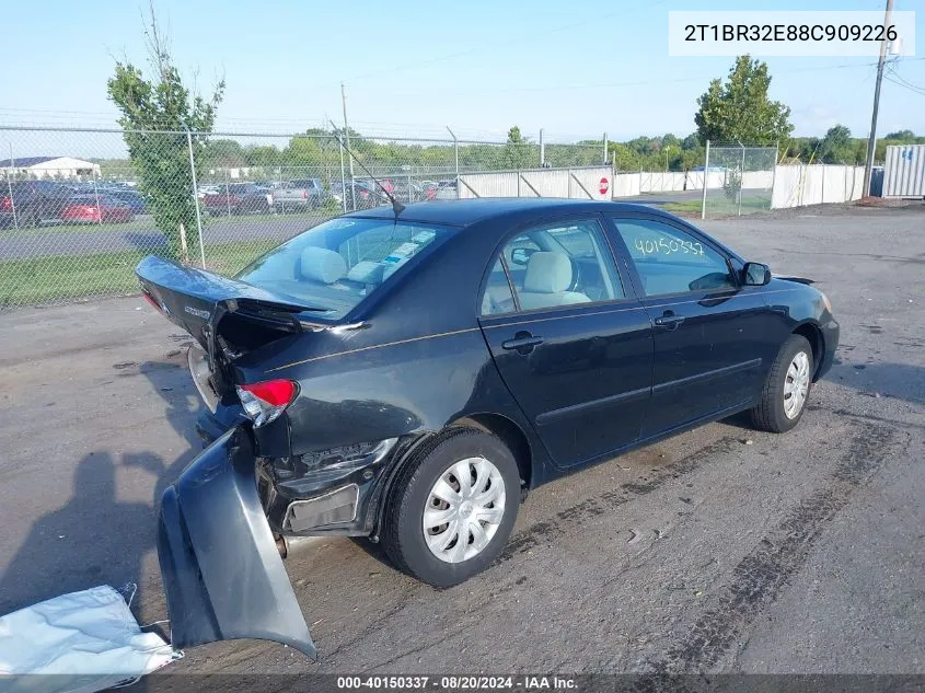 2008 Toyota Corolla Ce/Le/S VIN: 2T1BR32E88C909226 Lot: 40150337