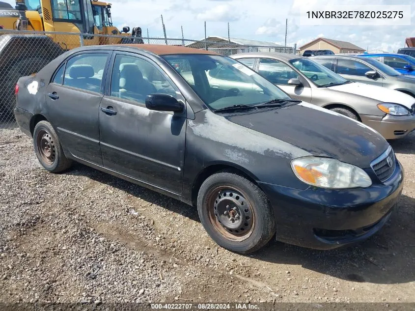 2008 Toyota Corolla Le VIN: 1NXBR32E78Z025275 Lot: 40222707