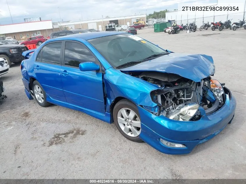 2008 Toyota Corolla S VIN: 2T1BR32E98C899354 Lot: 40234516