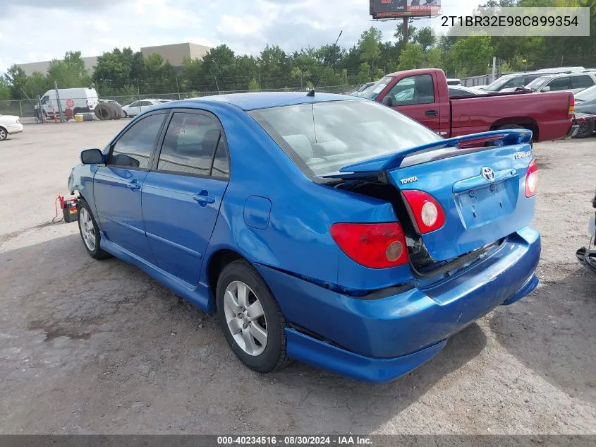 2008 Toyota Corolla S VIN: 2T1BR32E98C899354 Lot: 40234516