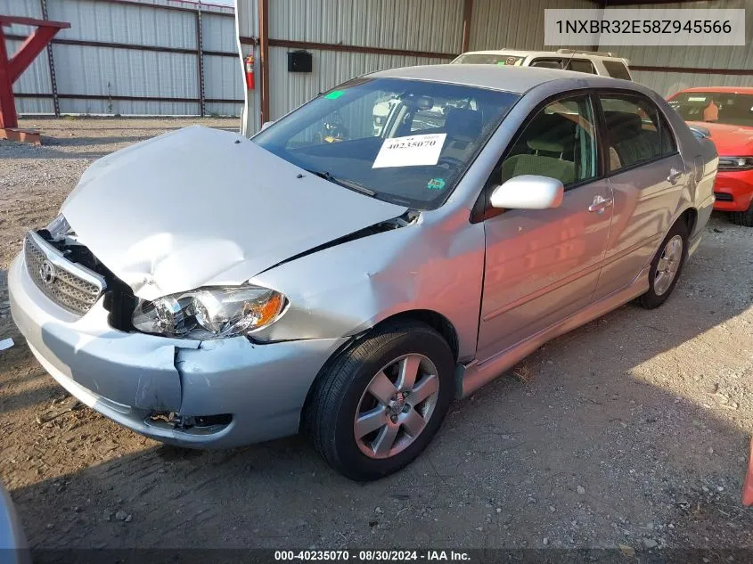 2008 Toyota Corolla S VIN: 1NXBR32E58Z945566 Lot: 40235070