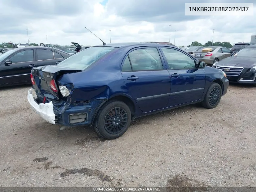 2008 Toyota Corolla Ce VIN: 1NXBR32E88Z023437 Lot: 40266206