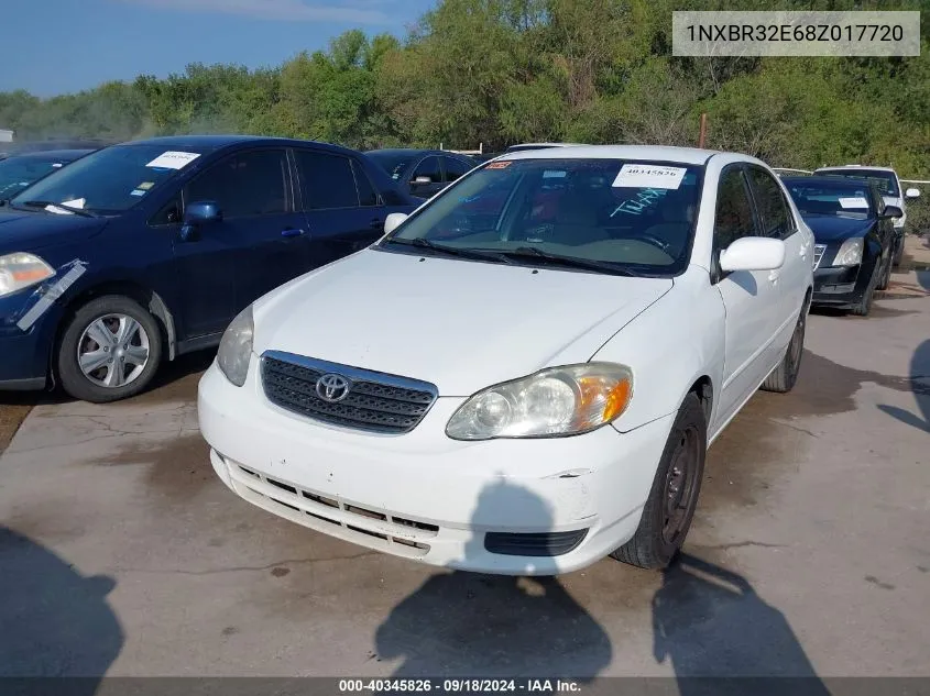 2008 Toyota Corolla Le VIN: 1NXBR32E68Z017720 Lot: 40345826