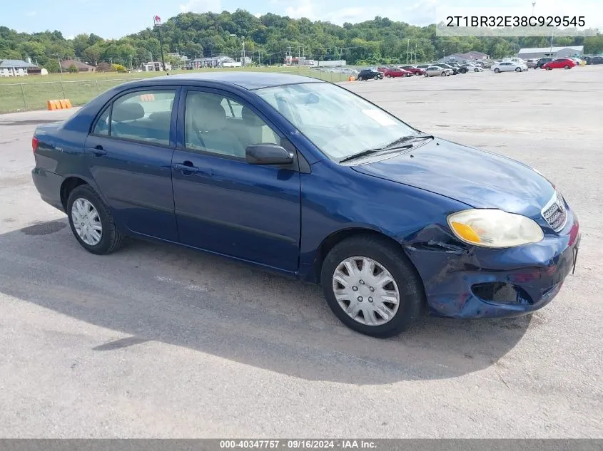 2008 Toyota Corolla Ce VIN: 2T1BR32E38C929545 Lot: 40347757