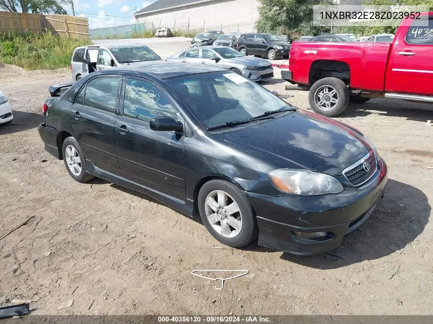 2008 Toyota Corolla S VIN: 1NXBR32E28Z023952 Lot: 40356120