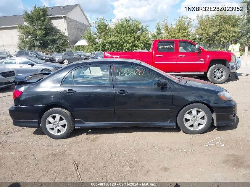 2008 Toyota Corolla S VIN: 1NXBR32E28Z023952 Lot: 40356120