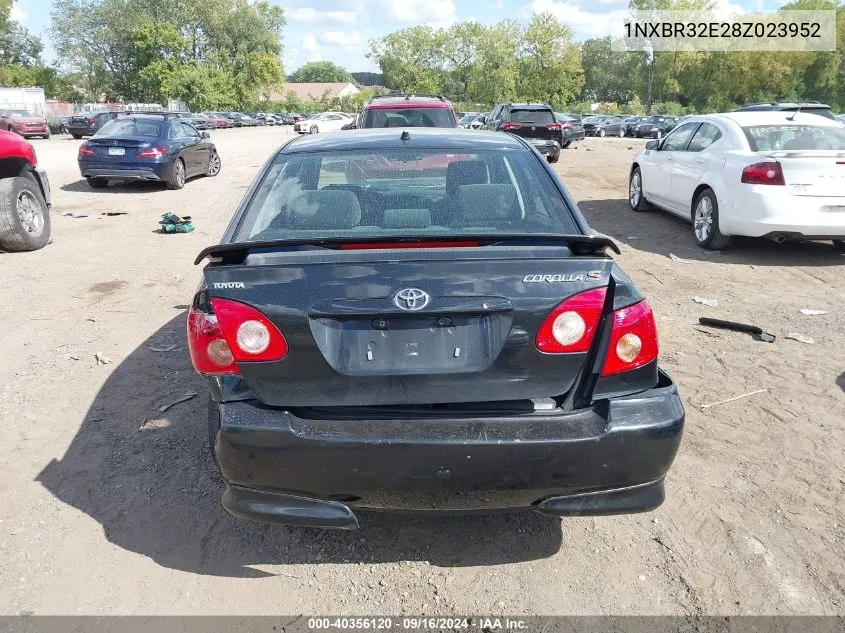 2008 Toyota Corolla S VIN: 1NXBR32E28Z023952 Lot: 40356120