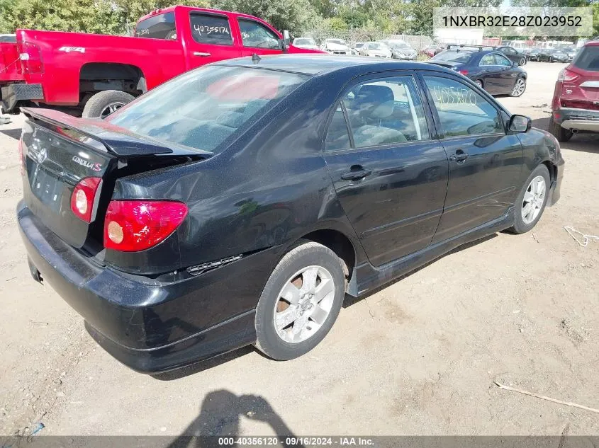 2008 Toyota Corolla S VIN: 1NXBR32E28Z023952 Lot: 40356120