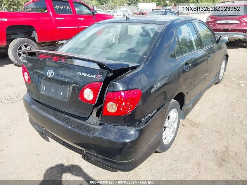 2008 Toyota Corolla S VIN: 1NXBR32E28Z023952 Lot: 40356120