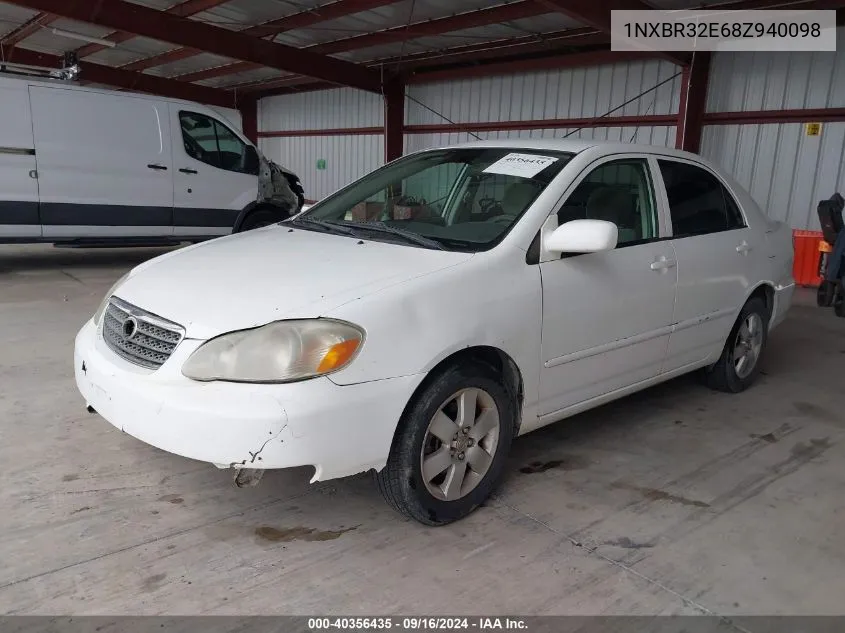 2008 Toyota Corolla Ce VIN: 1NXBR32E68Z940098 Lot: 40356435