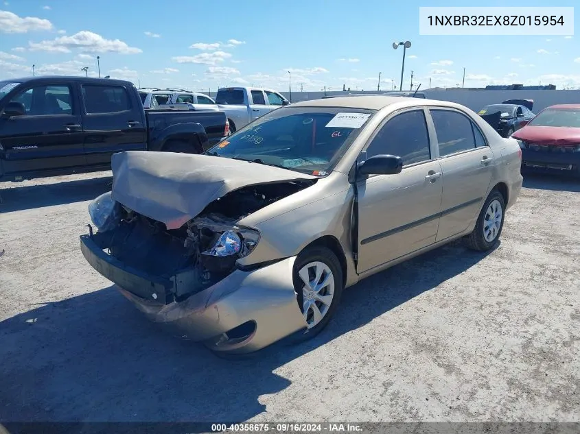 2008 Toyota Corolla Ce VIN: 1NXBR32EX8Z015954 Lot: 40358675