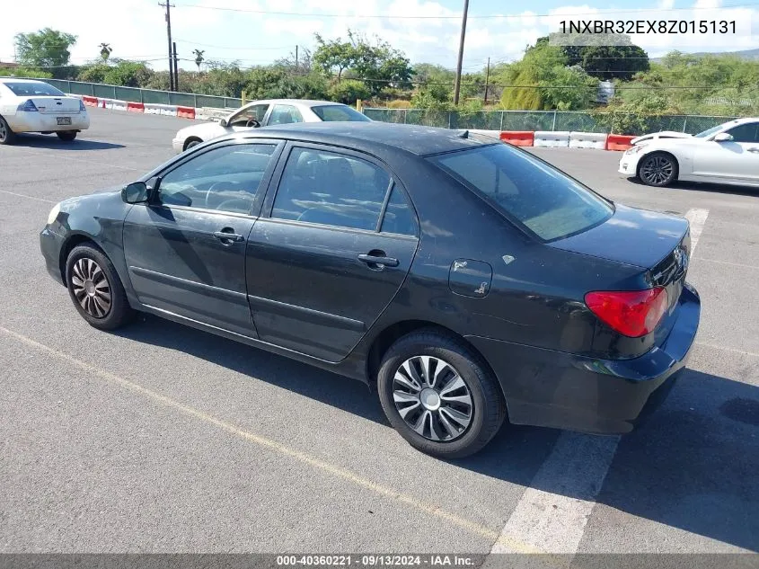 2008 Toyota Corolla Le VIN: 1NXBR32EX8Z015131 Lot: 40360221