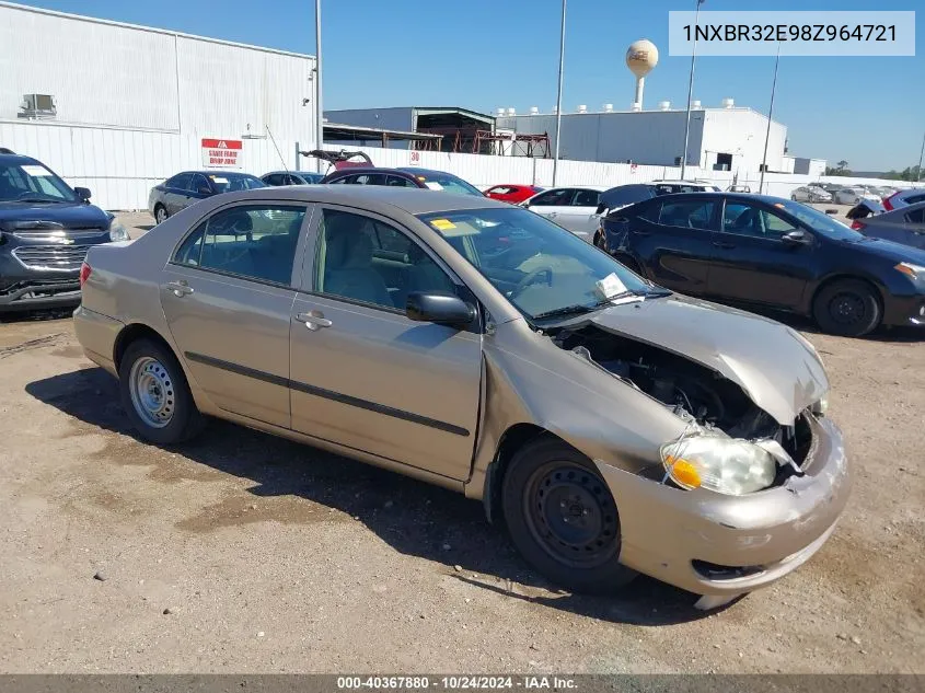 1NXBR32E98Z964721 2008 Toyota Corolla Ce