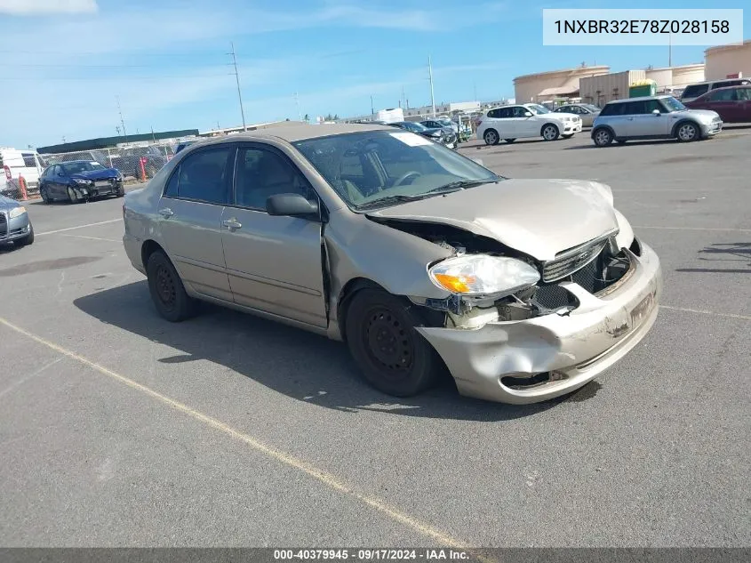 2008 Toyota Corolla Le VIN: 1NXBR32E78Z028158 Lot: 40379945