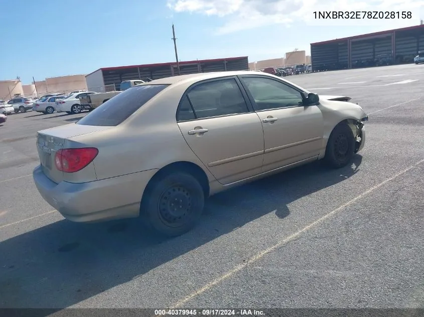 2008 Toyota Corolla Le VIN: 1NXBR32E78Z028158 Lot: 40379945