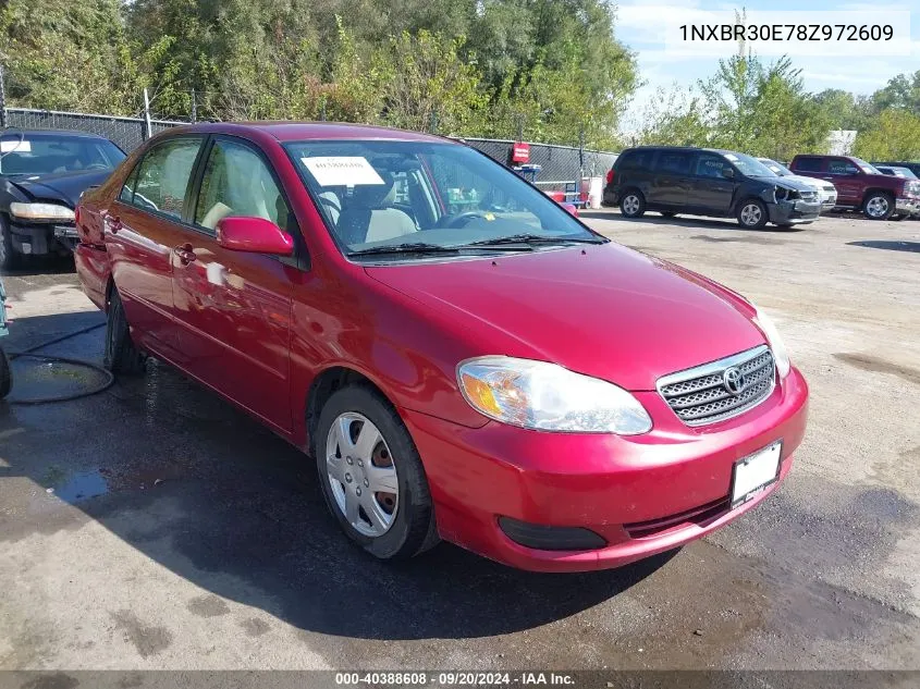 2008 Toyota Corolla Le VIN: 1NXBR30E78Z972609 Lot: 40388608