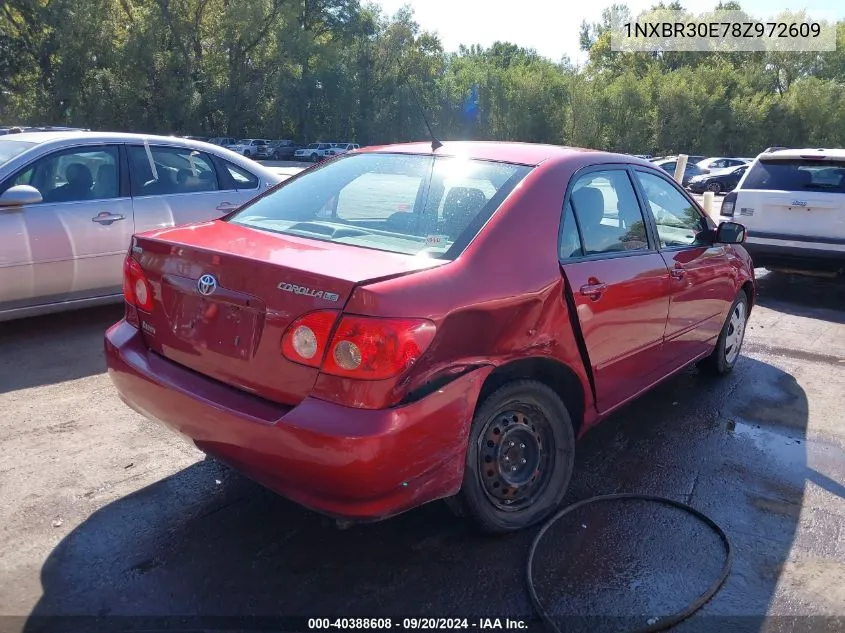 2008 Toyota Corolla Le VIN: 1NXBR30E78Z972609 Lot: 40388608