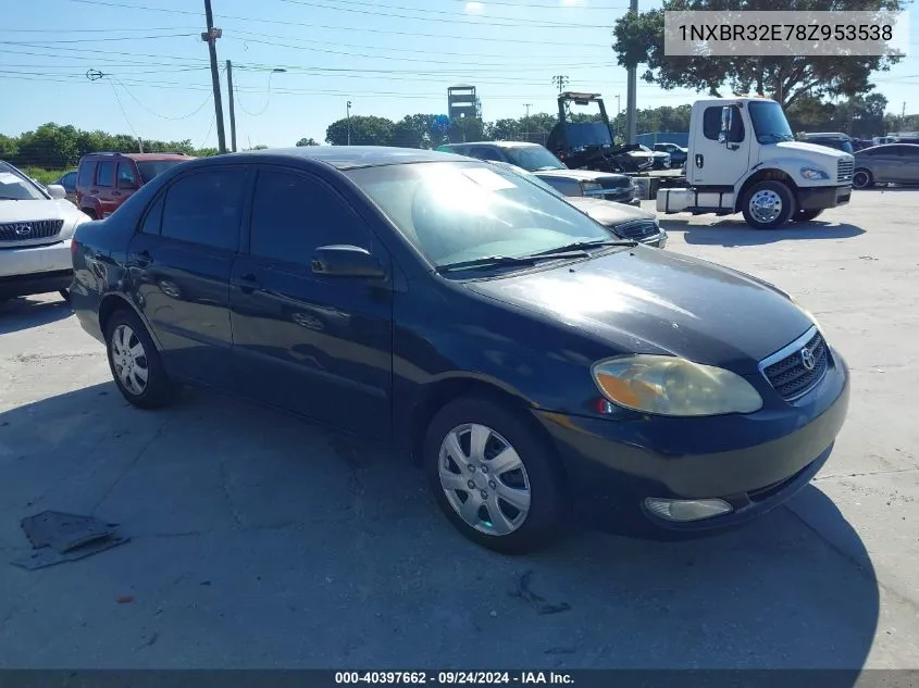 2008 Toyota Corolla Ce VIN: 1NXBR32E78Z953538 Lot: 40397662