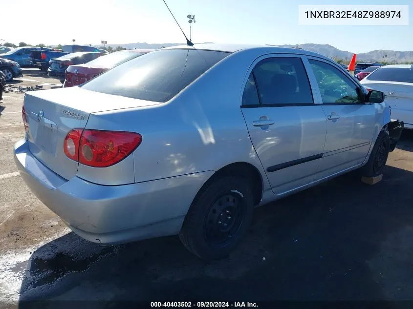 1NXBR32E48Z988974 2008 Toyota Corolla Ce