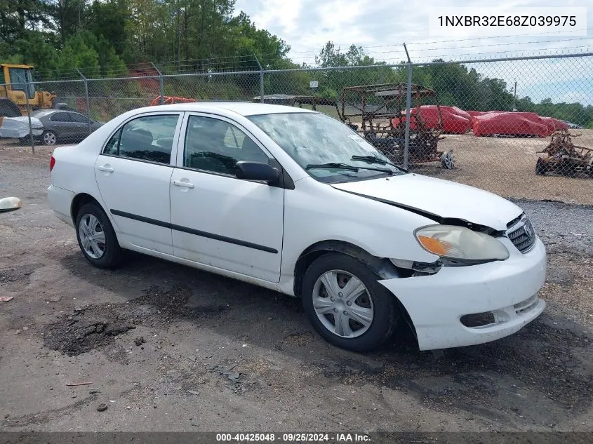 2008 Toyota Corolla Ce VIN: 1NXBR32E68Z039975 Lot: 40425048