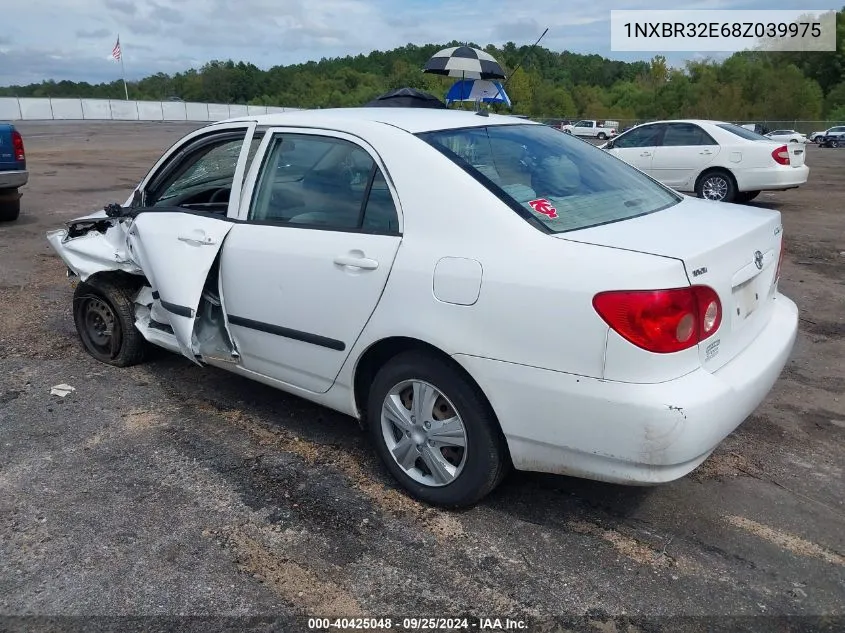 2008 Toyota Corolla Ce VIN: 1NXBR32E68Z039975 Lot: 40425048