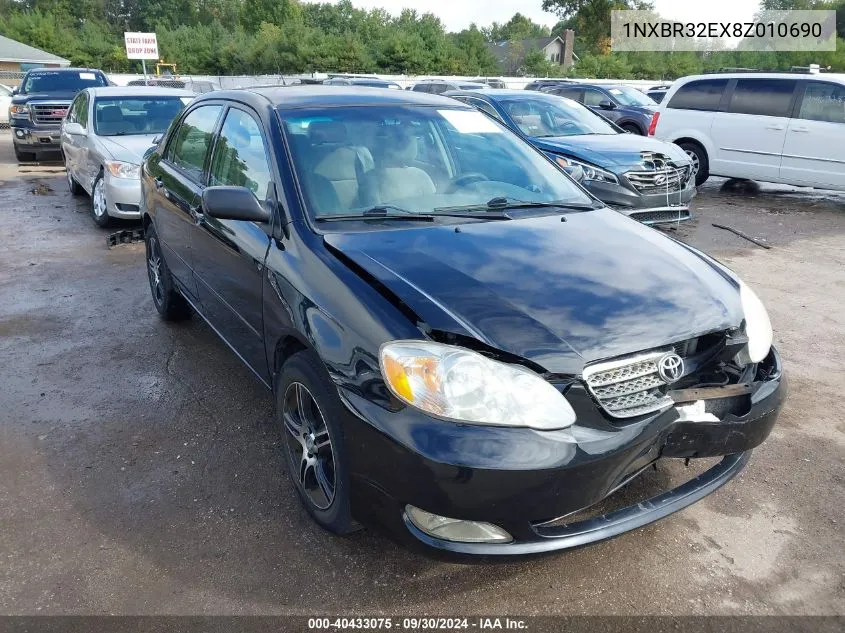 1NXBR32EX8Z010690 2008 Toyota Corolla Le