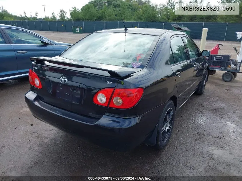 1NXBR32EX8Z010690 2008 Toyota Corolla Le