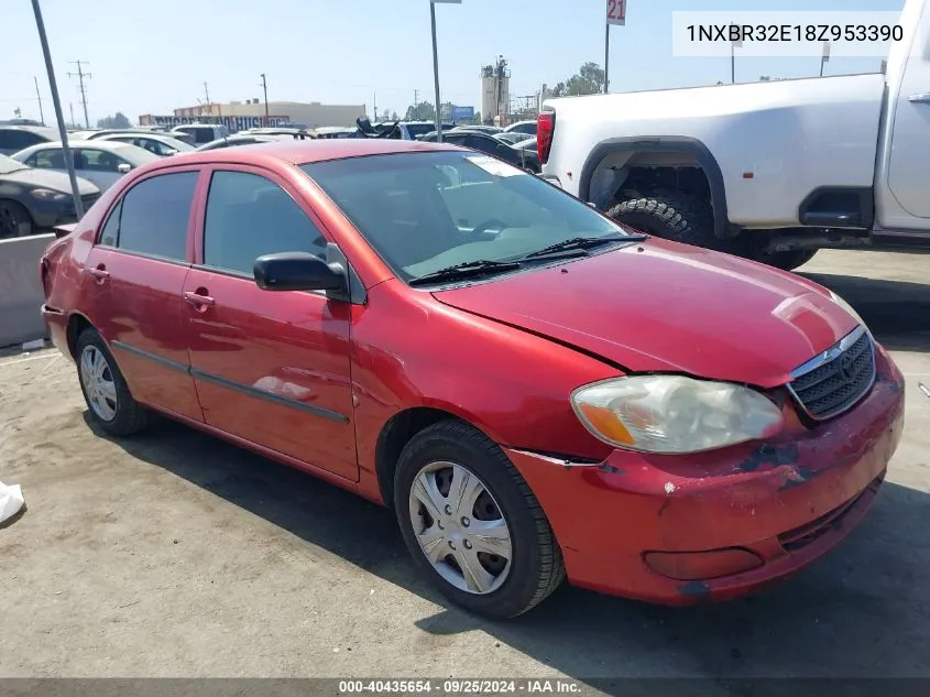 2008 Toyota Corolla Ce VIN: 1NXBR32E18Z953390 Lot: 40435654