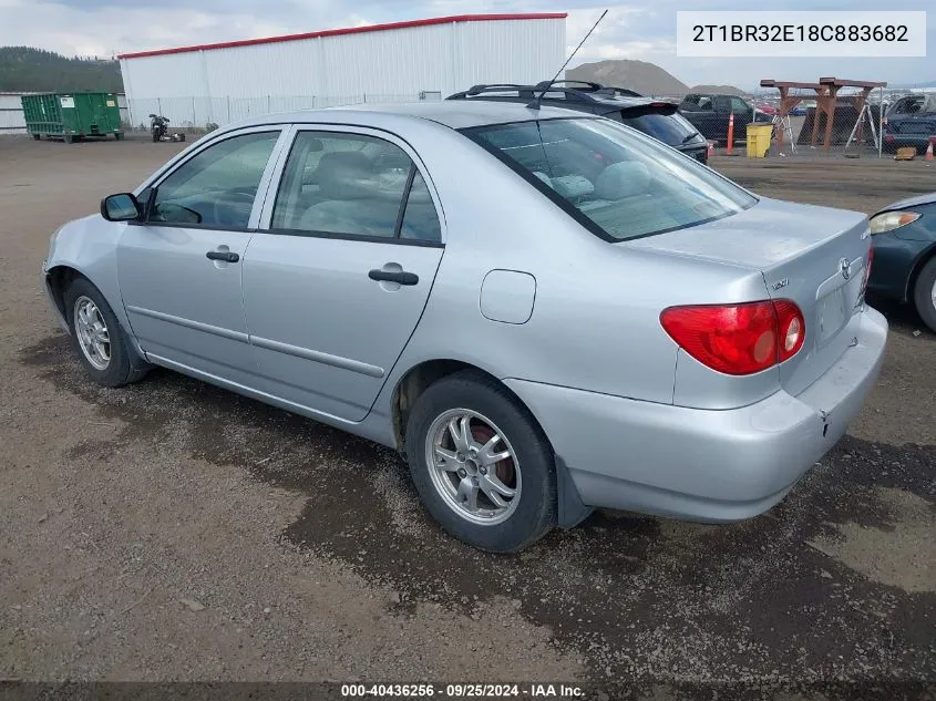 2008 Toyota Corolla Ce VIN: 2T1BR32E18C883682 Lot: 40436256