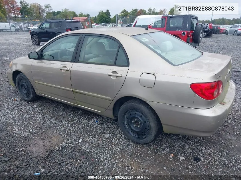 2008 Toyota Corolla Le VIN: 2T1BR32E88C878043 Lot: 40438786