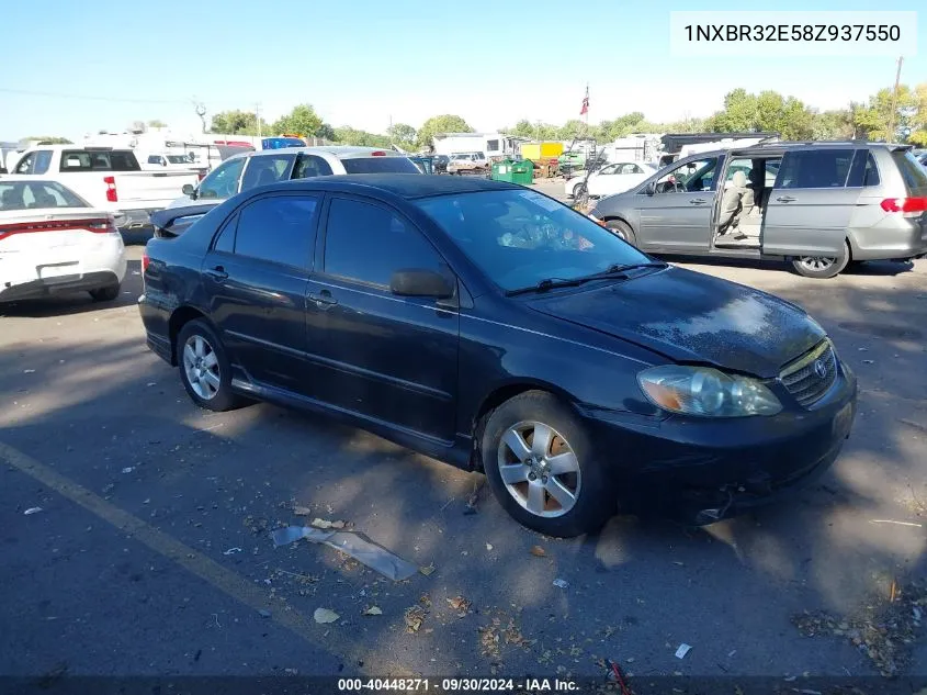 2008 Toyota Corolla S VIN: 1NXBR32E58Z937550 Lot: 40448271