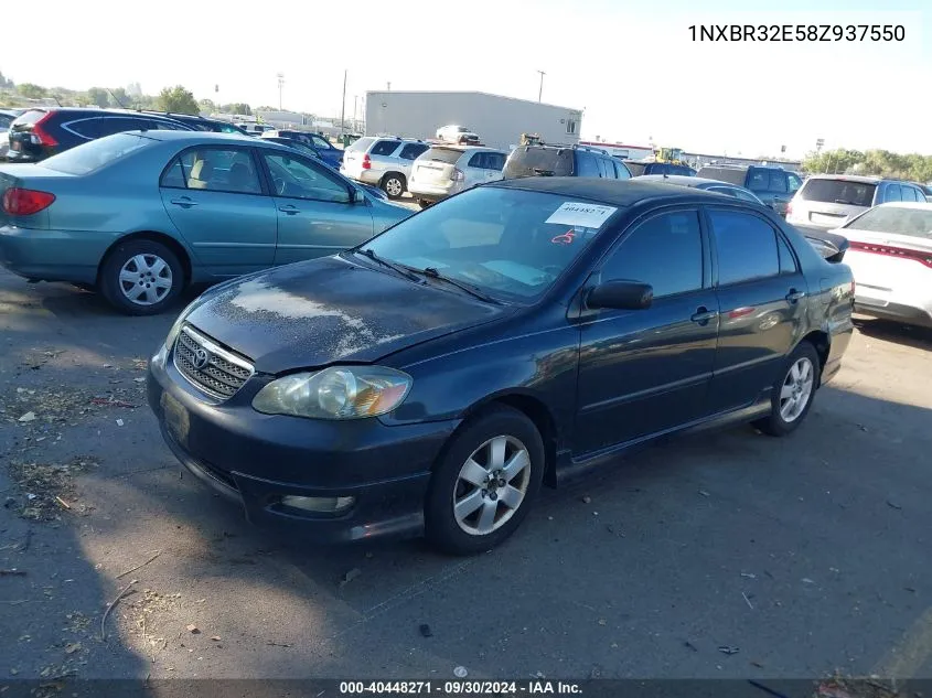 2008 Toyota Corolla S VIN: 1NXBR32E58Z937550 Lot: 40448271