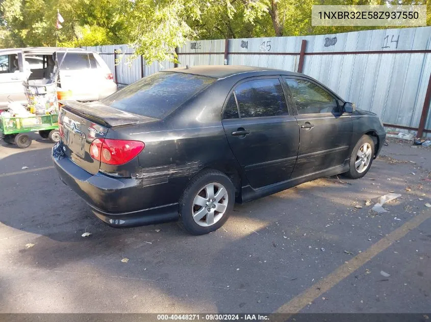 2008 Toyota Corolla S VIN: 1NXBR32E58Z937550 Lot: 40448271