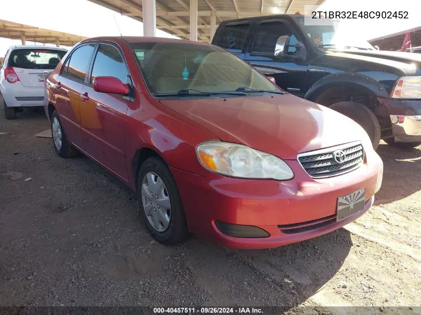 2008 Toyota Corolla Le VIN: 2T1BR32E48C902452 Lot: 40457511