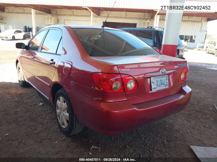 2008 Toyota Corolla Le VIN: 2T1BR32E48C902452 Lot: 40457511