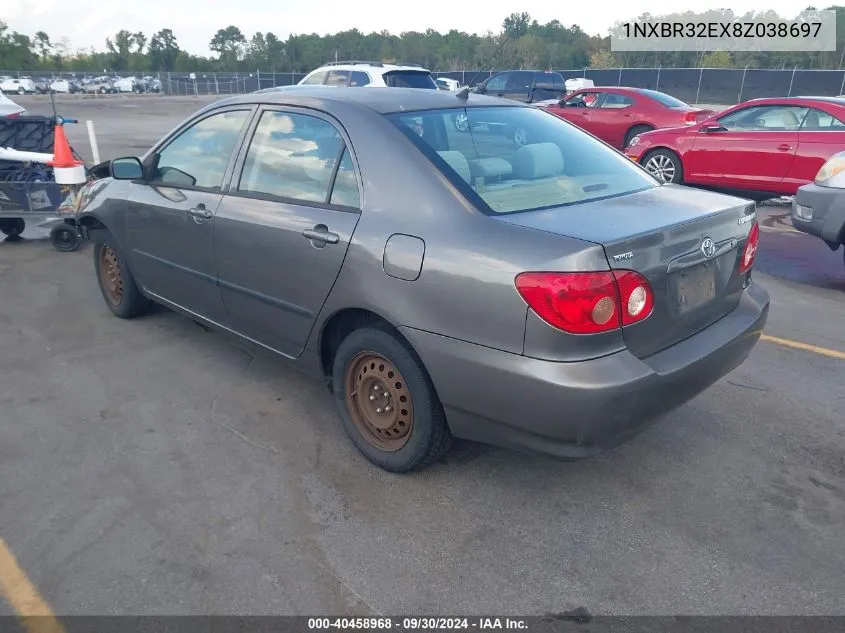 1NXBR32EX8Z038697 2008 Toyota Corolla Ce